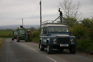 Blaney Agri Hedgecutters being filmed for a DVD 